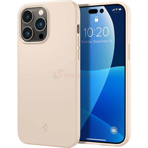 Ốp lưng chống sốc hỗ trợ sạc không dây Spigen Thin Fit iP 14 Pro Max/14 Pro/14 Plus/14 - Hàng chính hãng