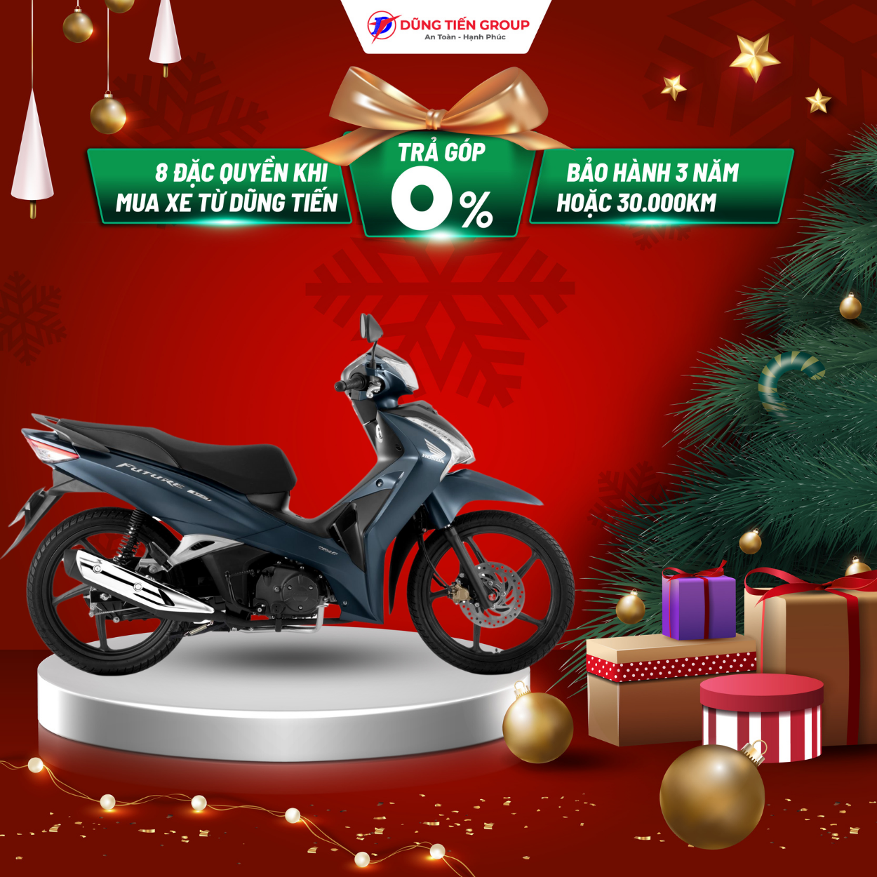 Xe Máy Honda Future 125 Fi 2024 Phiên Bản Đặc Biệt - Xanh Đen