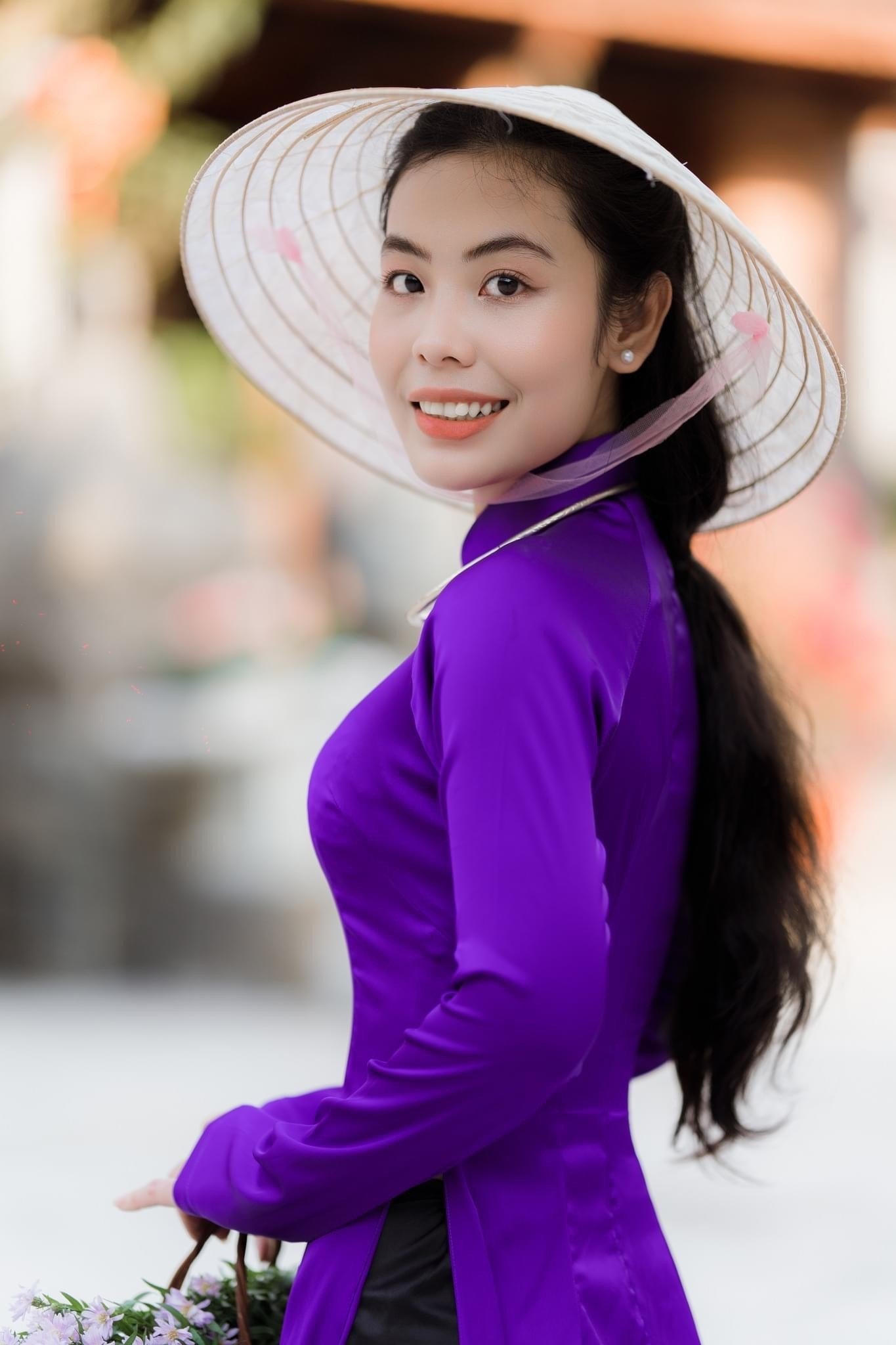 Nón lá bàng dân gian , Nón lá chụp ảnh nghệ thuật