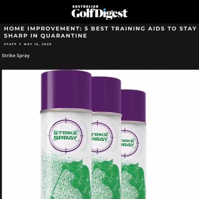 Golf Strike Spray - Bình Xịt Mặt Gậy Golf Phân Tích Điểm Tiếp Xúc Bóng Golf Với Mặt Gậy Golf