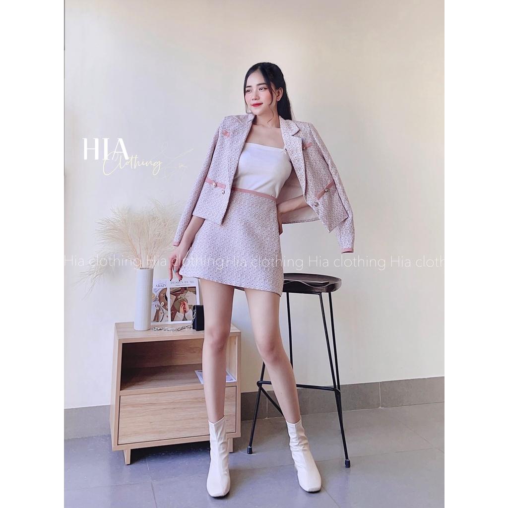 Set Áo Khoác Dạ Chân Váy Ngắn S297 Gam Màu Hottrend | Thiết Kế Độc Quyền| Chất Vải Thoáng Mát HIA Clothing S297