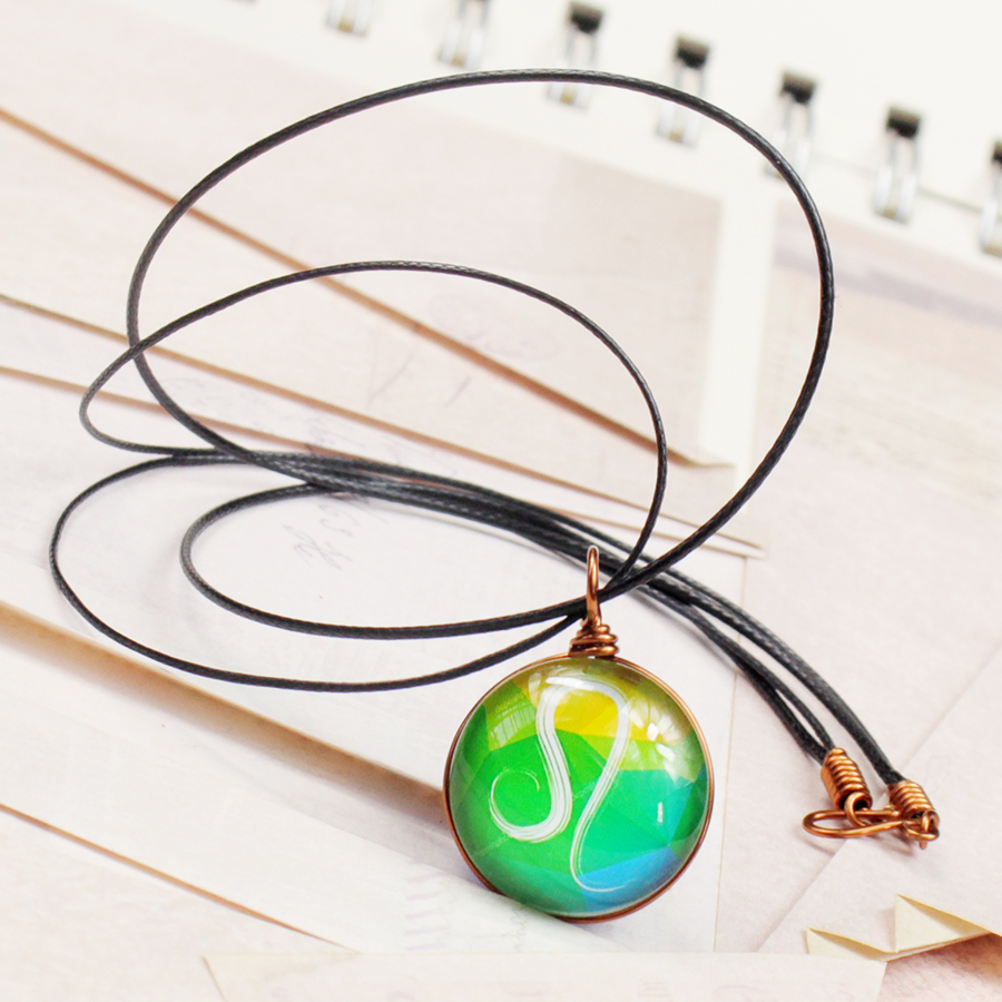 Dây chuyền 12 cung hoàng đạo Zodiac màu sắc tươi sáng 06647-MDC0011