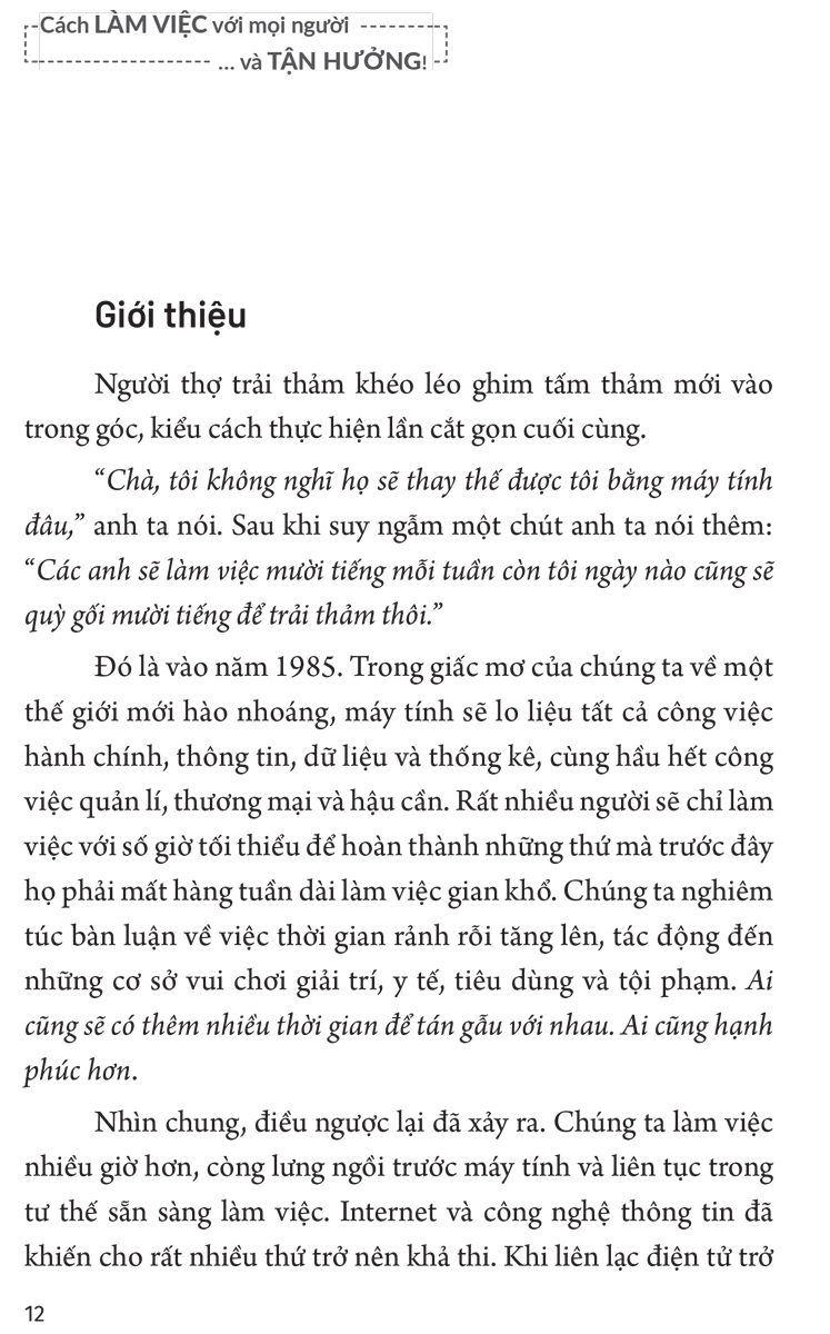 Cách Làm Việc Với Mọi Người Và Tận Hưởng - ML
