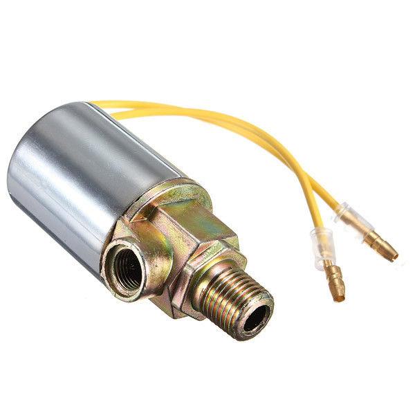 2x 12V 24V Train Truck Air Electric Solenoid Valve Heavy Duty 1/4" Chrome