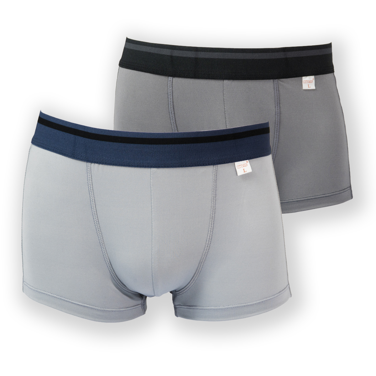 Hình ảnh Combo 4 quần lót nam boxer CITYMEN lưng Sọc vải thun lạnh 4 chiều - Giao màu ngẫu nhiên