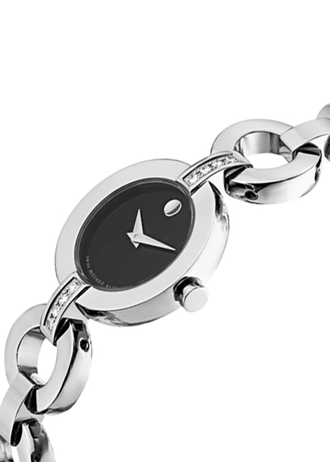 Đồng Hồ Nữ Dây Kim Loại Movado 0606263 (24.5mm) - Mặt Đen