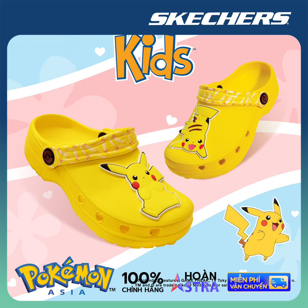 Skechers Bé Gái Dép Bít Mũi Foamies Sweetheart Pokémon - 319500L-YEL