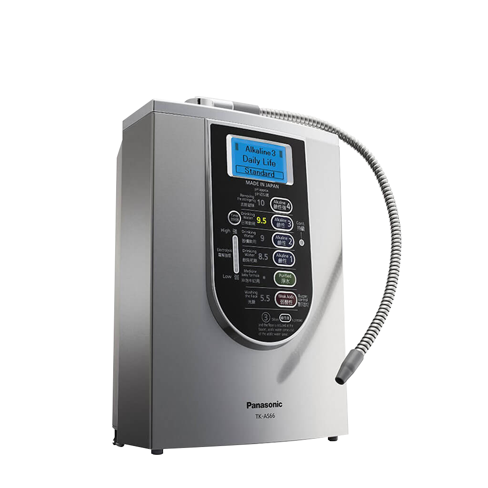 Máy tạo nước ion kiềm Panasonic TK-AS66- Hàng chính hãng - Sản xuất tại Nhật Bản 5 tấm điện cực 7 chế độ nước sử dụng cho gia đình tạo ra nước ion kiềm tốt cho sức khỏe