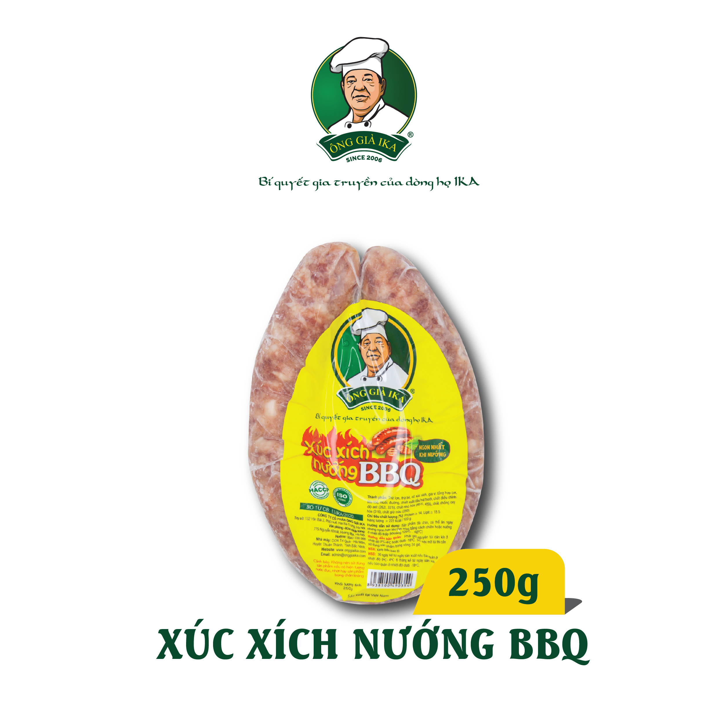 Xúc xích Nướng BBQ 250g