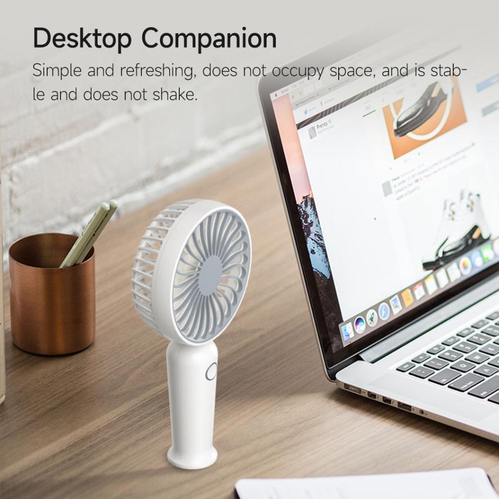 Xiaomi Youpin Coolish Quạt Mini Để Bàn Ba Tốc Độ Sạc Nhanh Cho Văn Phòng / Nhà / Mang Đi Du Lịch Hàng nhập khẩu