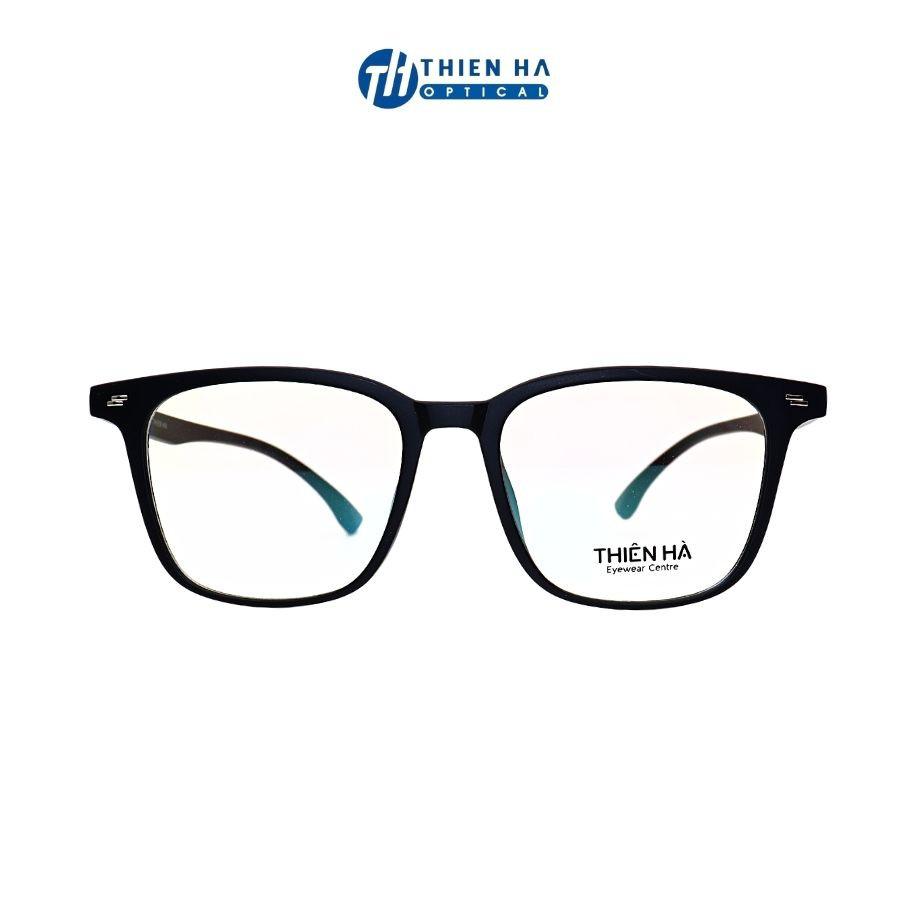 Gọng kính vuông nam nữ THIÊN HÀ OPTICAL chất liệu nhựa dẻo nhẹ cao cấp form trẻ trung dễ đeo chắc chắn cận nặng TH1571