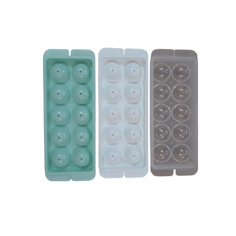 Combo 3 Khay Làm Đá - Rau Câu Nhân Phô Mai Trái Cây Đa Dụng Loại 10 Viên Hình Tròn
