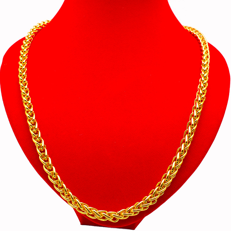 Dây chuyền nam hợp kim không gỉ Quan Âm Bồ Tát, dây dài 50 cm, rộng 5mm