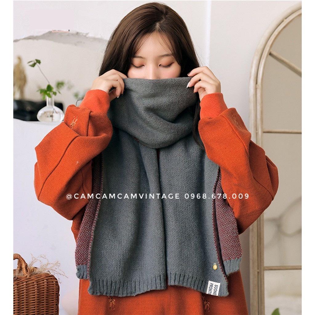 KHĂN LEN QUÀNG CỔ NAM NỮ THỜI TRANG MỀM MỊN NHẸ ẤM - KHĂN CHOÀNG QUẢ DỨA MAXSHOPDOC