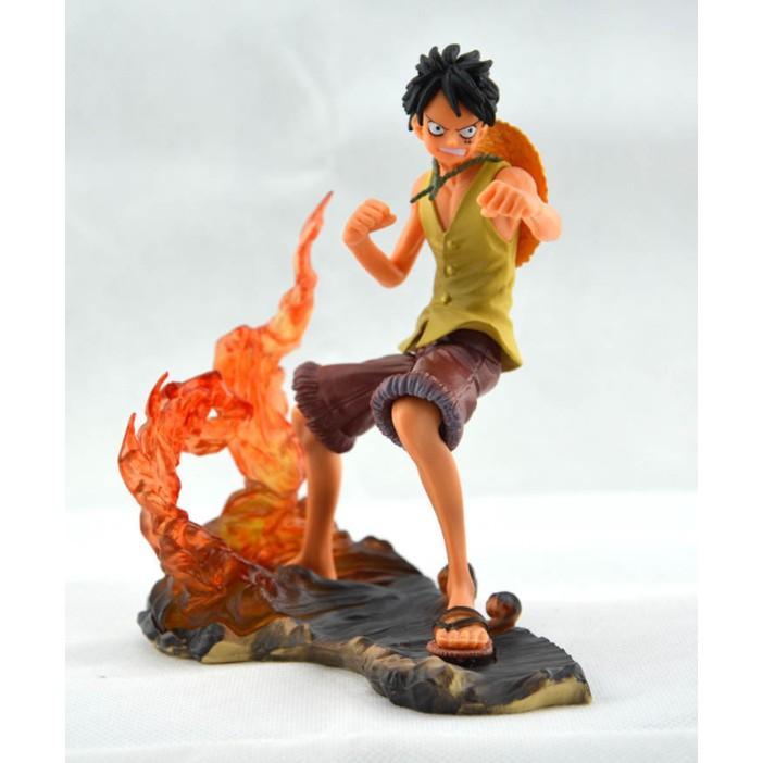 Mô Hình One Piece Thời khắc sinh tử Luffy Ace cạnh nhau 18cm