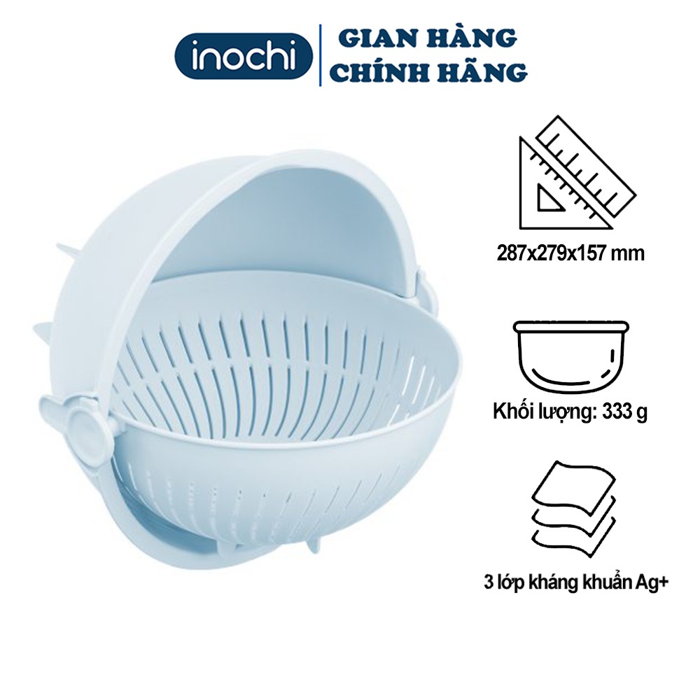 Bộ Thau Rổ Xoay Đa Năng Yoko Inochi 28cm (hàng chính hãng)