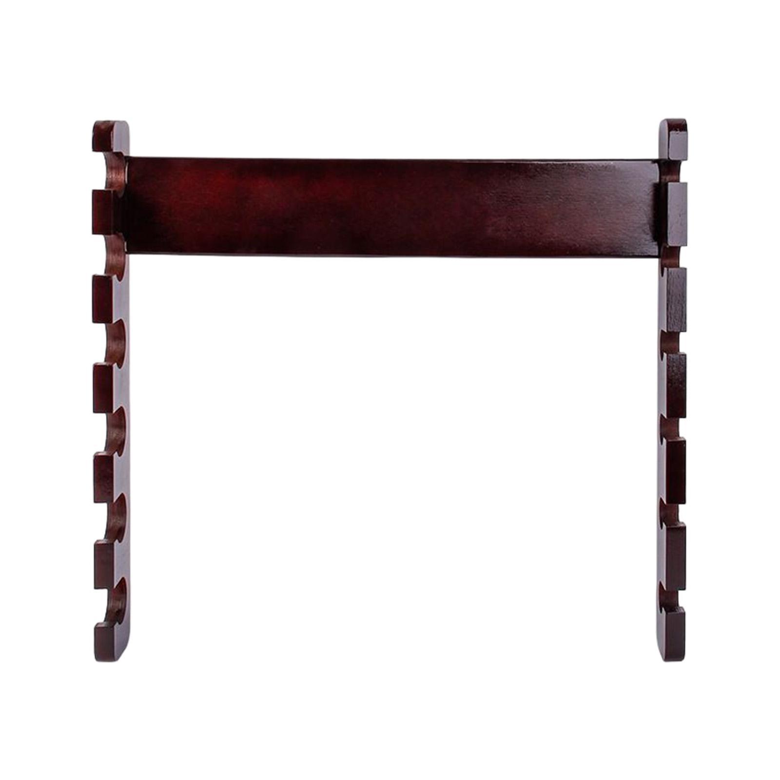 Fishing Rod Pole Holder, Fishing Rod Rack, Fishing Pole Wall Storage Stand, Wooden Fishing Rod Holder Holds 6 Rods Rod Storage Rack for Indoor