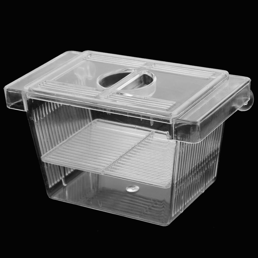 Fish Tank High Transparent Aquarium Tank Fish Incubator Isolation Box Small