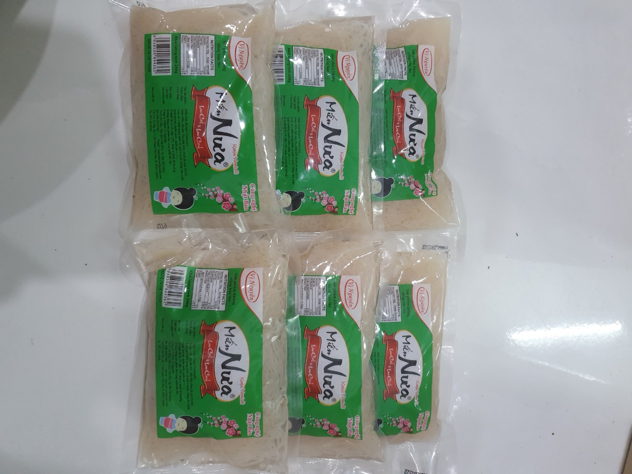 Combo 6 Gói Miến Nưa Vị Nguyên Das Keto 240g