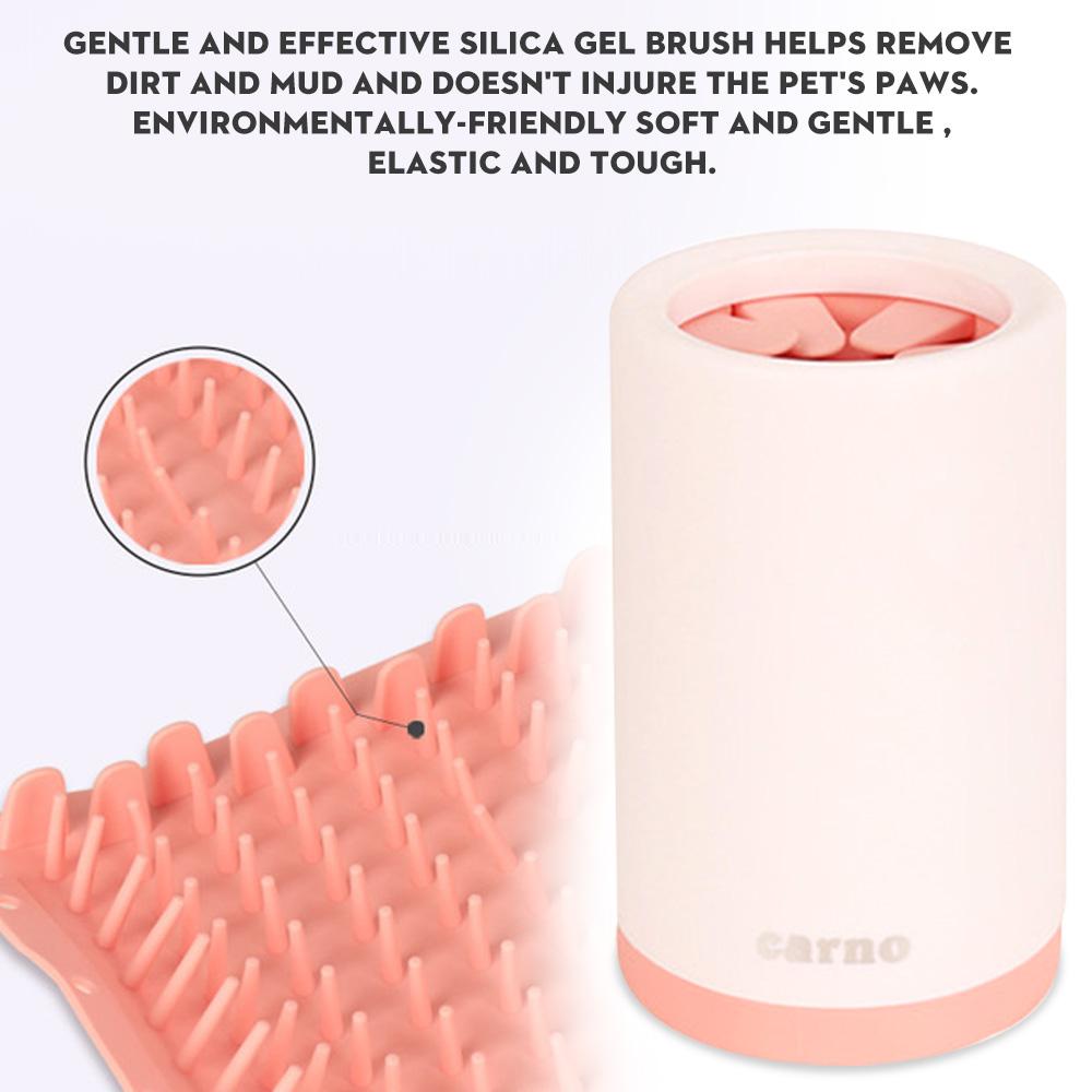 Máy rửa chân thú cưng cầm tay có bàn chải Silicone chất liệu cao cấp, bền, chống vỡ