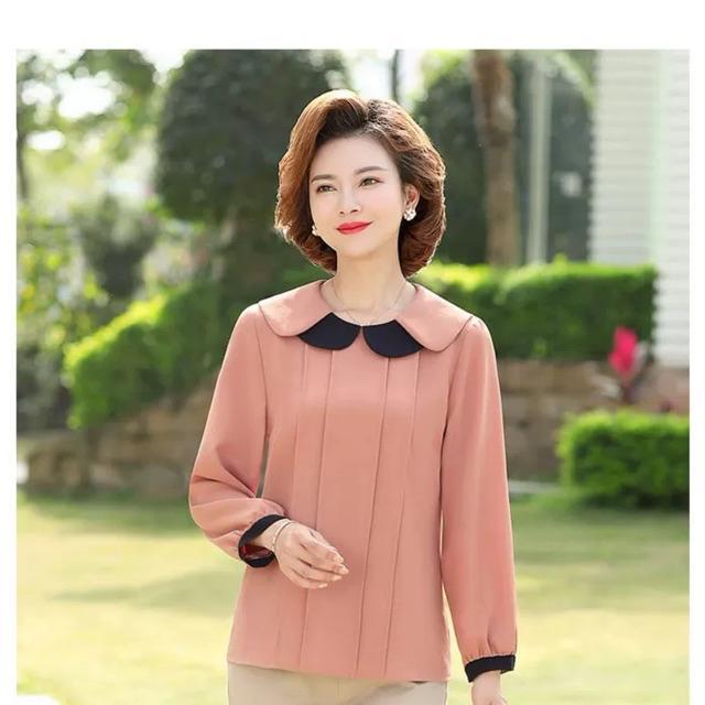 Áo trung niên tay dài cổ sen cao cấp LL11-0420