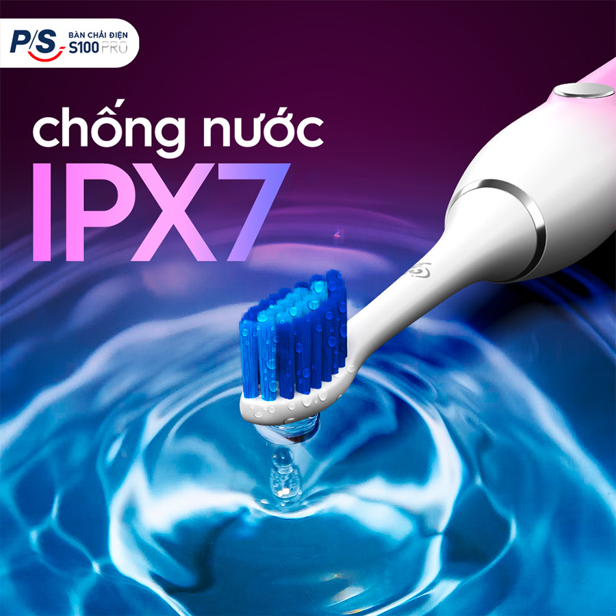 Bàn Chải Điện P/S S100 PRO - Phiên Bản Ultra Violet Giới Hạn - Sạch chuẩn sóng âm