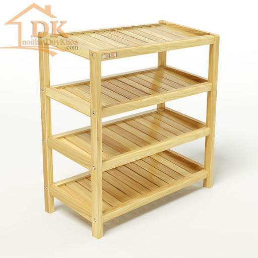 Kệ giày gỗ 4 tầng 80 hàng đẹp, gỗ đã qua sử lý nên độ bền cao , kệ dép rất gọn gàng cho ngôi nhà bạn