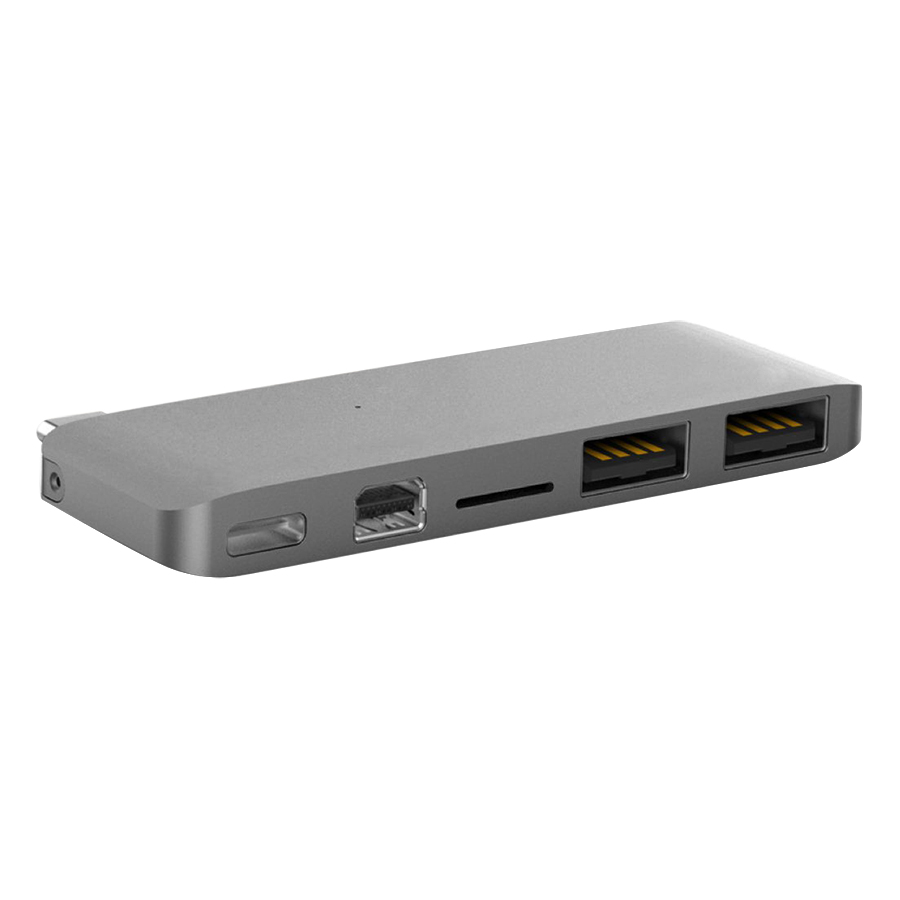 Cổng Chuyển HyperDrive USB-C Hub With Mini DisplayPort For MacBook Pro 2016 / 2017, MacBook 12&quot; - Hàng Chính Hãng