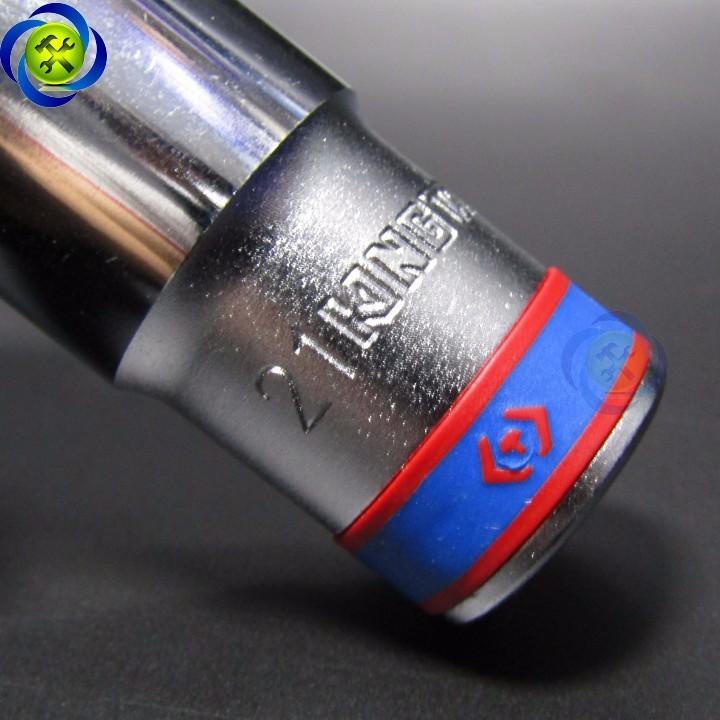 Tuýp 21mm 1/2 Kingtony 423521M loại dài 6 cạnh màu trắng