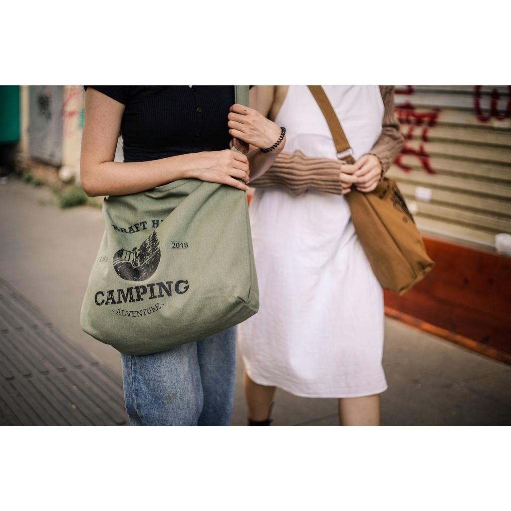 TÚI TOTE BAG - TÚI VẢI CANVAS KRAFT V3 CAMPING