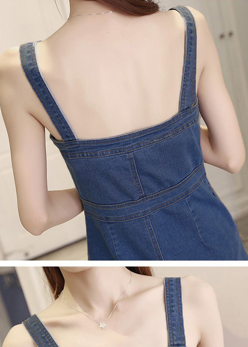 Đầm Yếm Jean Nữ Trẻ Trung Duyên Dáng