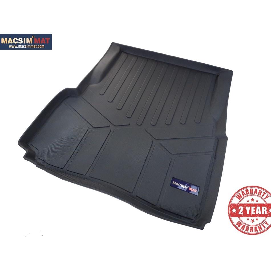 Thảm lót cốp xe ô tô Maserati Quattroporte 2013-2017 nhãn hiệu Macsim chất liệu TPV cao cấp màu đen