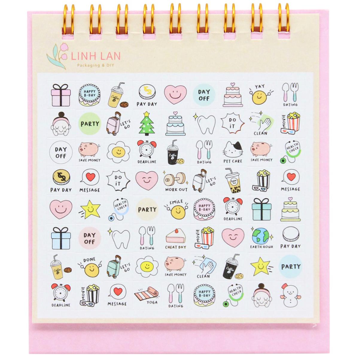 Lịch Bàn Teen Mini 2026 - Size S - Linh Lan - Mẫu 1