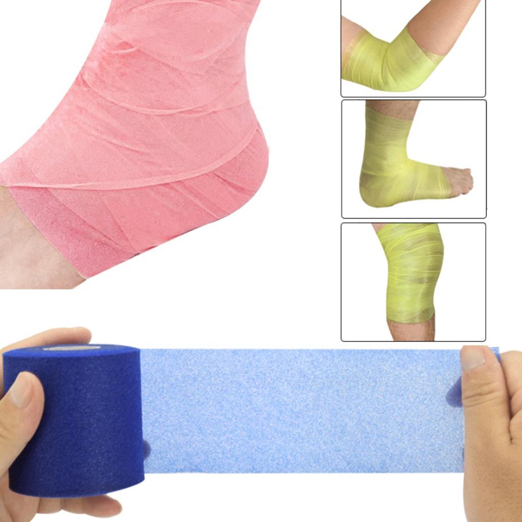 2xAthletic Elastic Tape Muscle Ankle Bandage for Sports - 7cm x 27M Pink
