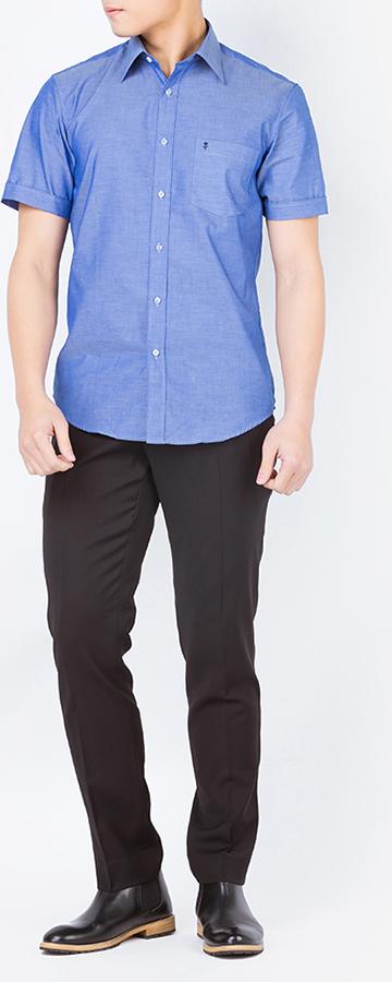 Quần âu nam ALIGRO trơn màu đen chất liệu cao cấp, chuẩn form, tôn dáng ALGO1012