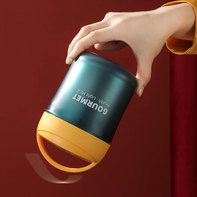 500Ml Canh Cup Hộp Cơm Inox Giữ Nhiệt Cốc Hộp Đựng Thực Phẩm Giữ Nhiệt Cốc Hút Chân Không Bình Bình Giữ Nhiệt Kèm Muỗng dành Cho Trẻ Em