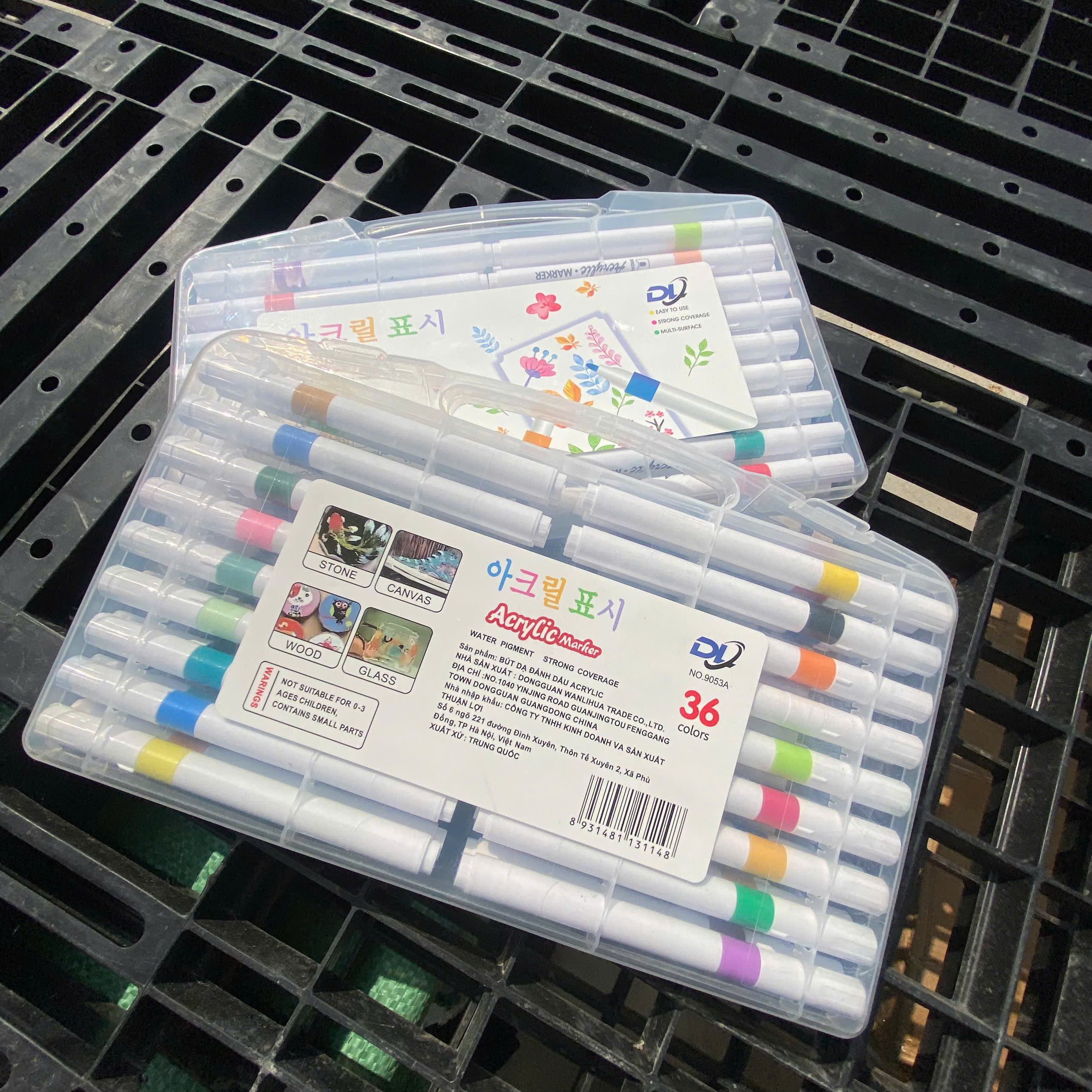 Bút Màu Acrylic Marker 12/24/36/48/ Màu Cao Cấp Bút Sơn Acrylic Chống Nước Vẽ Trên Mọi Chất Liệu Bề Mặt