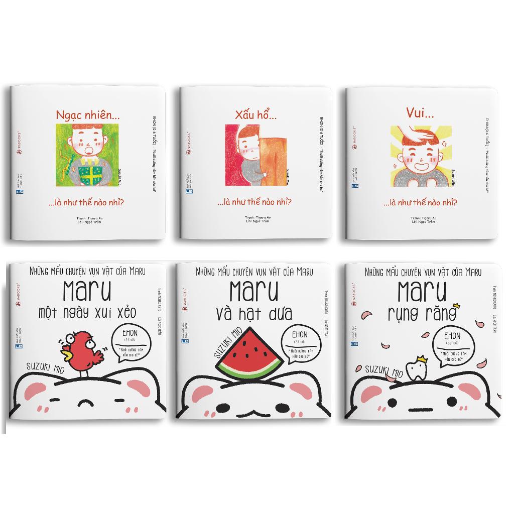 Ehon Combo 6 cuốn cùng bé yêu lớn khôn - Maru lớn rồi và Cảm xúc diệu kì - Bản Quyền