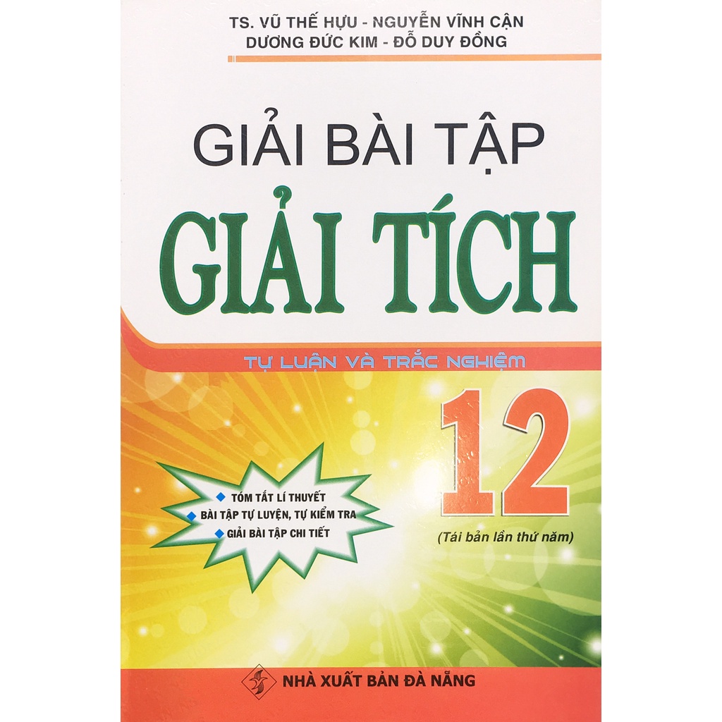 Giải Bài Tập Giải Tích 12