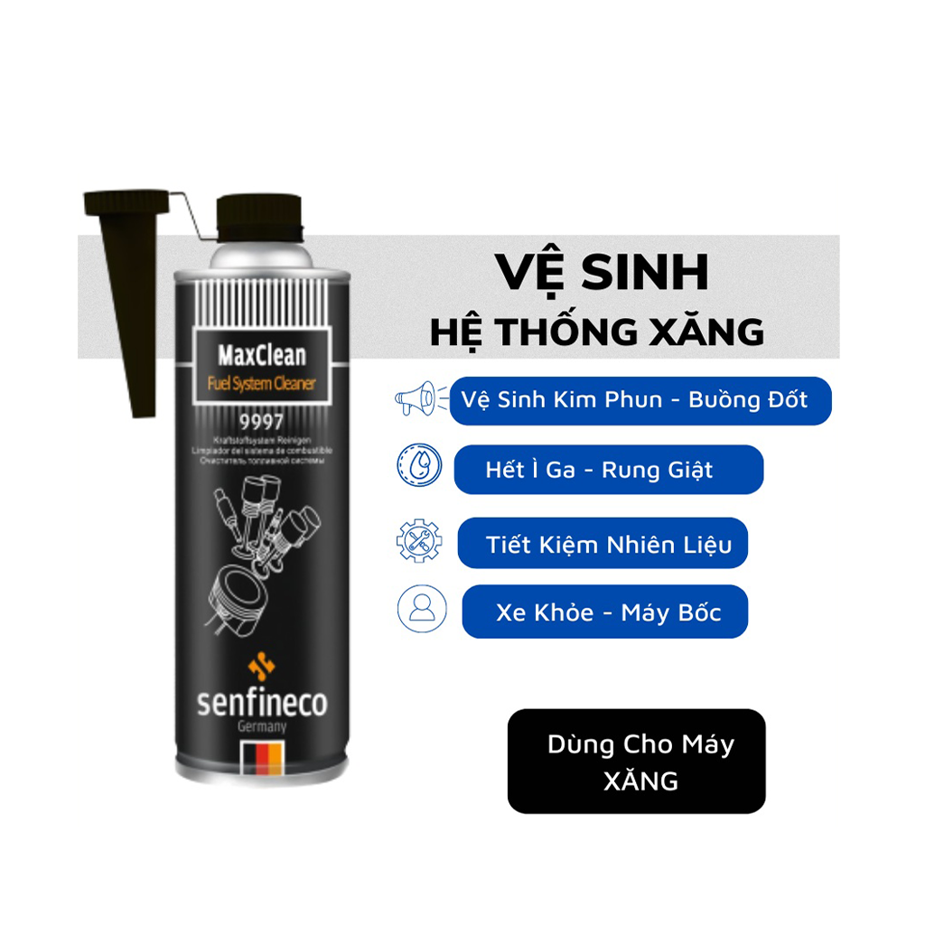 DUNG DỊCH LÀM SẠCH VÀ LOẠI BỎ CẶN BẨN TRONG HỆ THỐNG PHUN HIỆU Senfineco 9997, 300ml