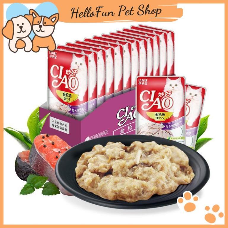 Pate Ciao dành cho mèo thơm ngon, bổ dưỡng (Gói 60g)