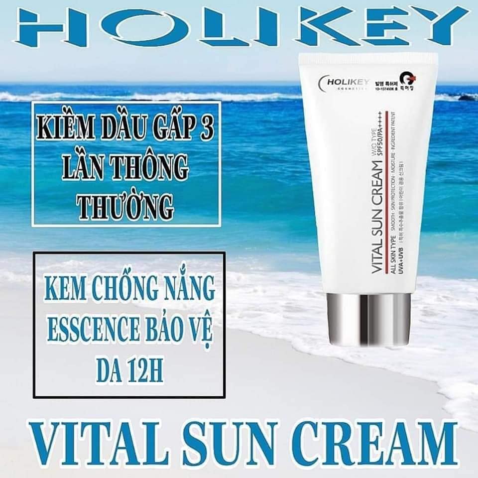 [New 2020] Kem chống nắng Holikey Vita Sun Cream W/OTYPE SPF50/PA++++ 70ml