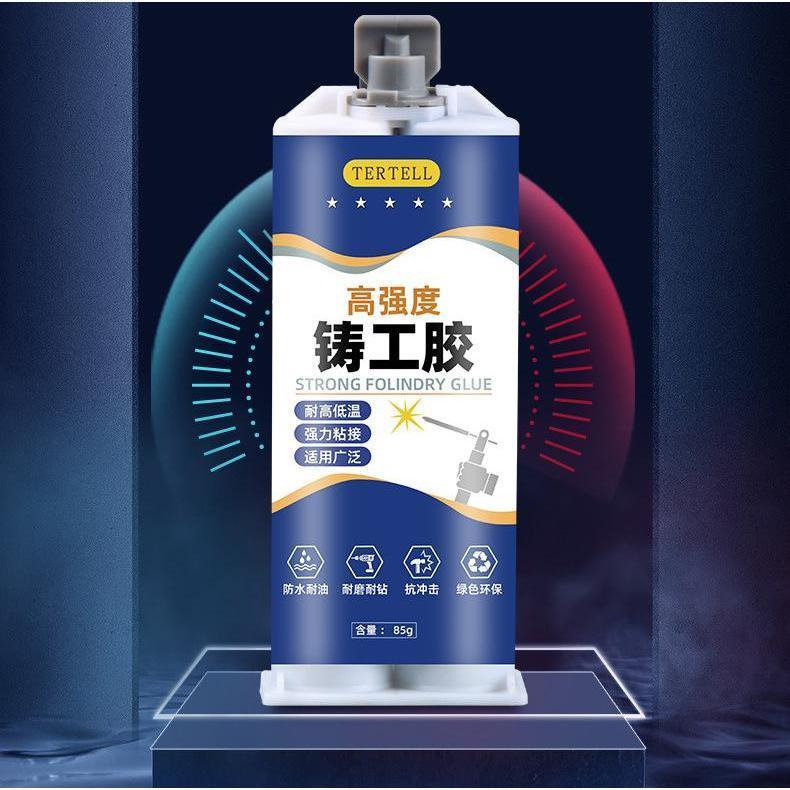 Keo Hàn Nối Sắt Thép Kim Loại Tertell Tuýp 85G Siêu Cứng Chịu Nhiệt Chống Bong