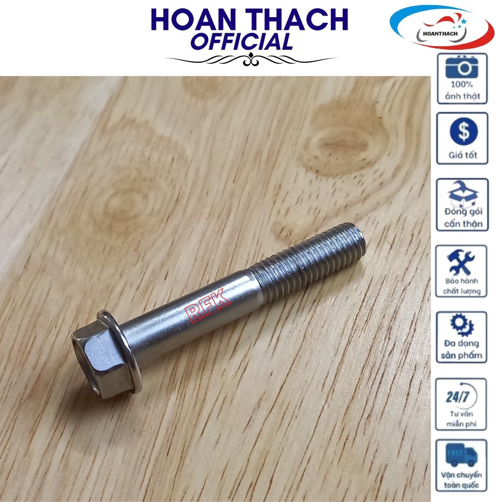 Bu lông 8L50 bát giữ Pô tay ga honda, chính hãng HOANTHACH 958010805002