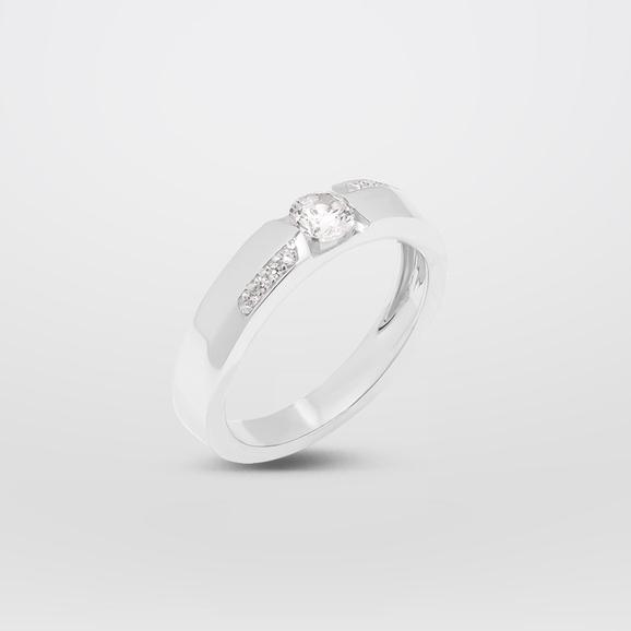 Nhẫn Đôi Danny Jewelry Bạc 925 Đính Đá CZ Xi Rhodium N0088/N0086
