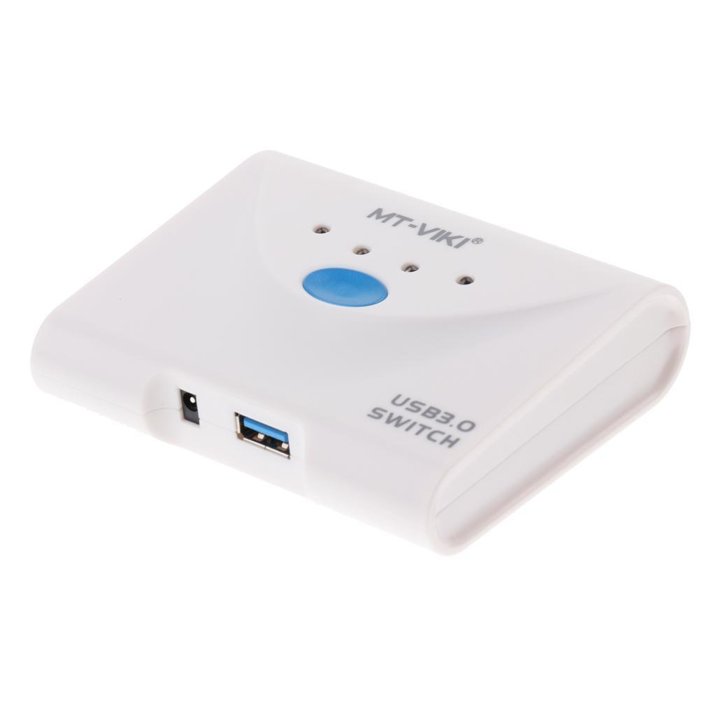 USB 3.0 Sharing Switch Selector 1 In 4 Out Switcher Adapter For PC, Printer Scanner, Hard Drive, Projector