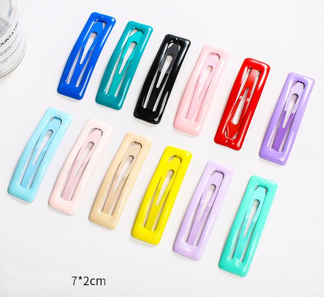 Kẹp tóc kim loại mẫu Hàn KAH63 hình vuông mẫu HOT (chọn mầu)