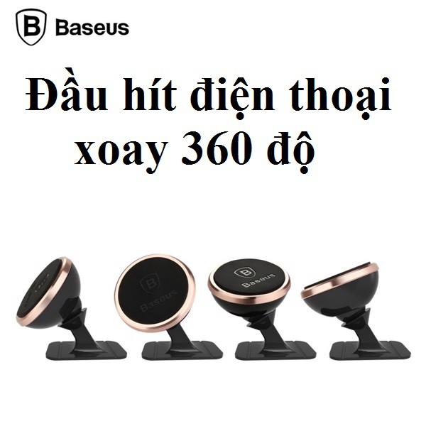 Giá đỡ điện thoại xoay 360 độ trên xe hơi Baseus Sugent -NT0S _ Hàng chính hãng