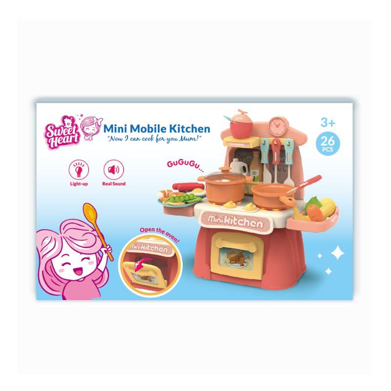 Đồ Chơi SWEET HEART Bộ Bếp Mini 26 Chi Tiết Đỏ SH889-174/RD