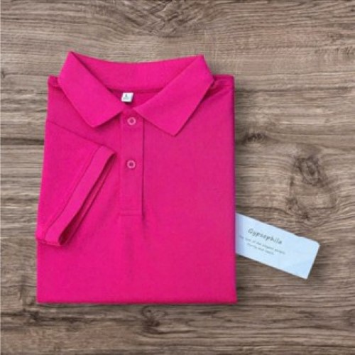 Áo Thun NAM- NỮ Cá Sấu 4 Chiều chất poly Đỏ Tươi